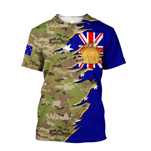 Australian Veteran Jesus Shirts - Christian 3d Shirts For Men Women