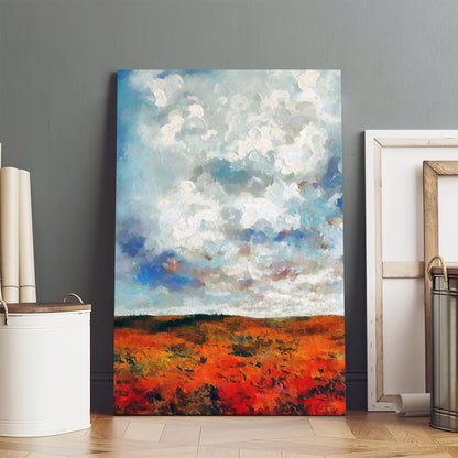 Autumn Sky Painting Canvas Wall Art - Canvas Wall Decor - Home Decor Living Room