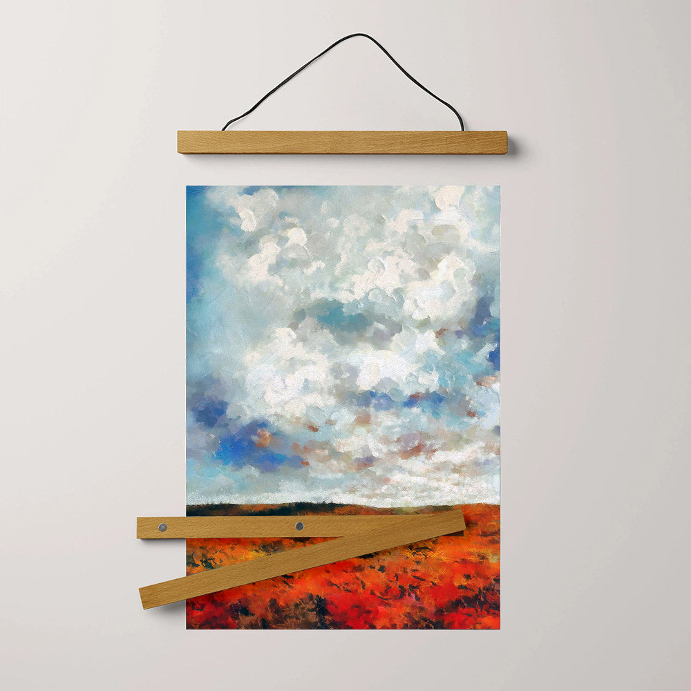 Autumn Sky Painting Hanging Canvas Wall Art - Canvas Wall Decor - Home Decor Living Room