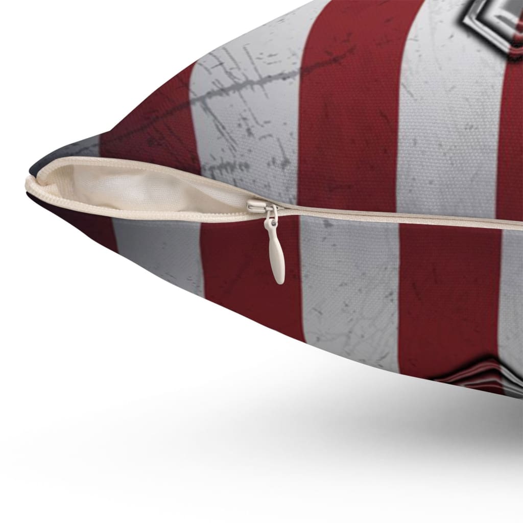 Awesome American Flag Cross Christian Pillow