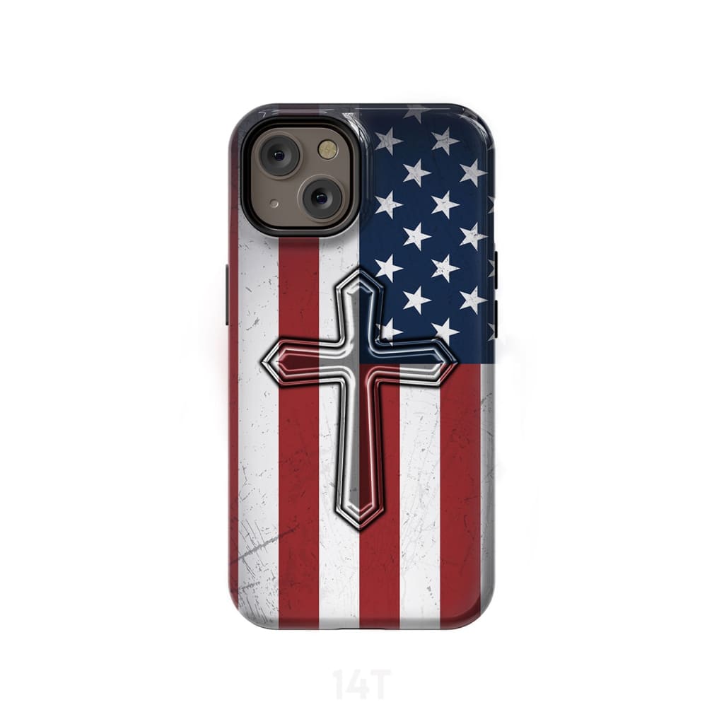 Awesome American Flag Cross Phone Case - Christian Phone Cases- Iphone Samsung Cases Christian