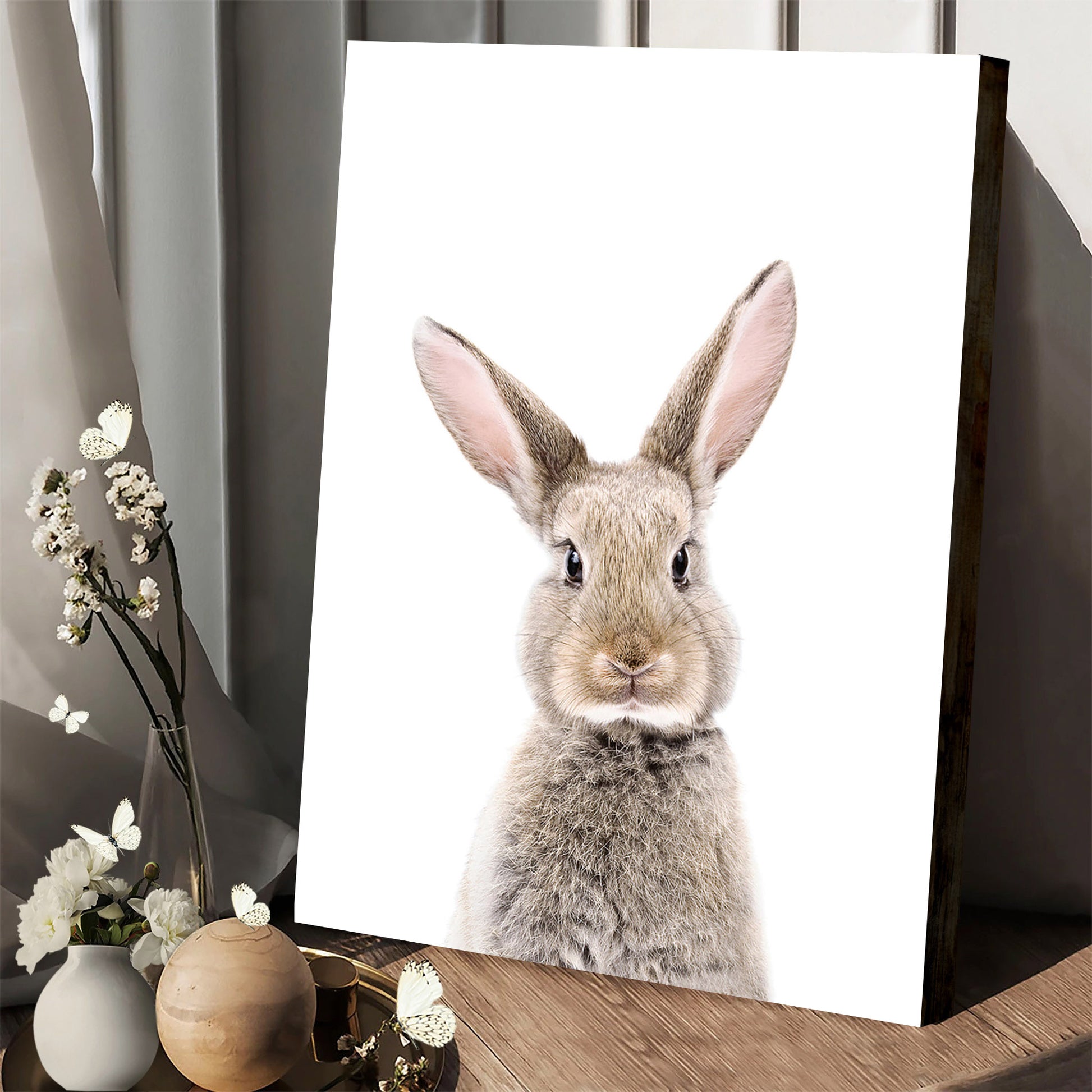 Baby Bunny Canvas Print - Easter Wall Art - Easter Vertical Canvas - Easter Gift