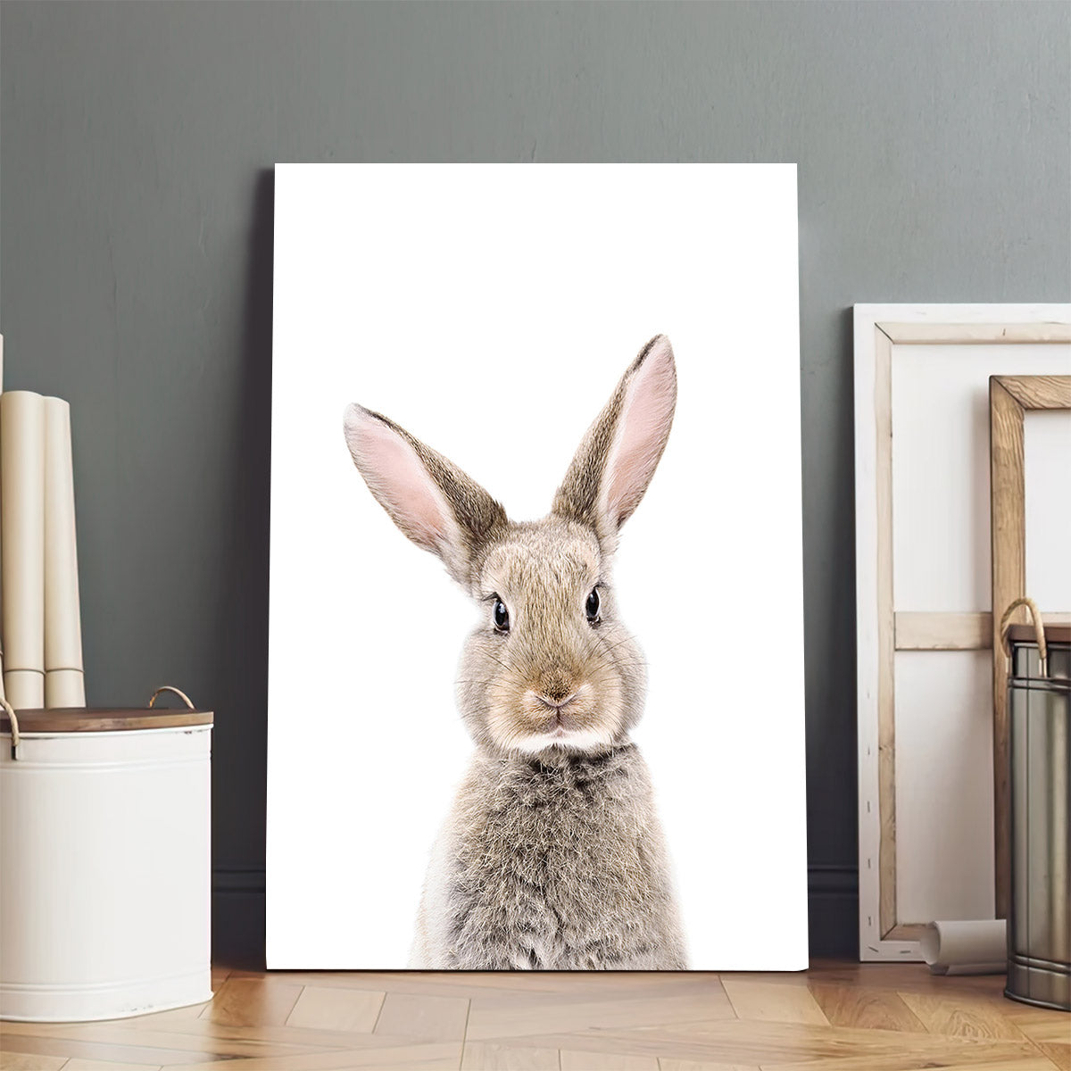 Baby Bunny Canvas Print - Easter Wall Art - Easter Vertical Canvas - Easter Gift