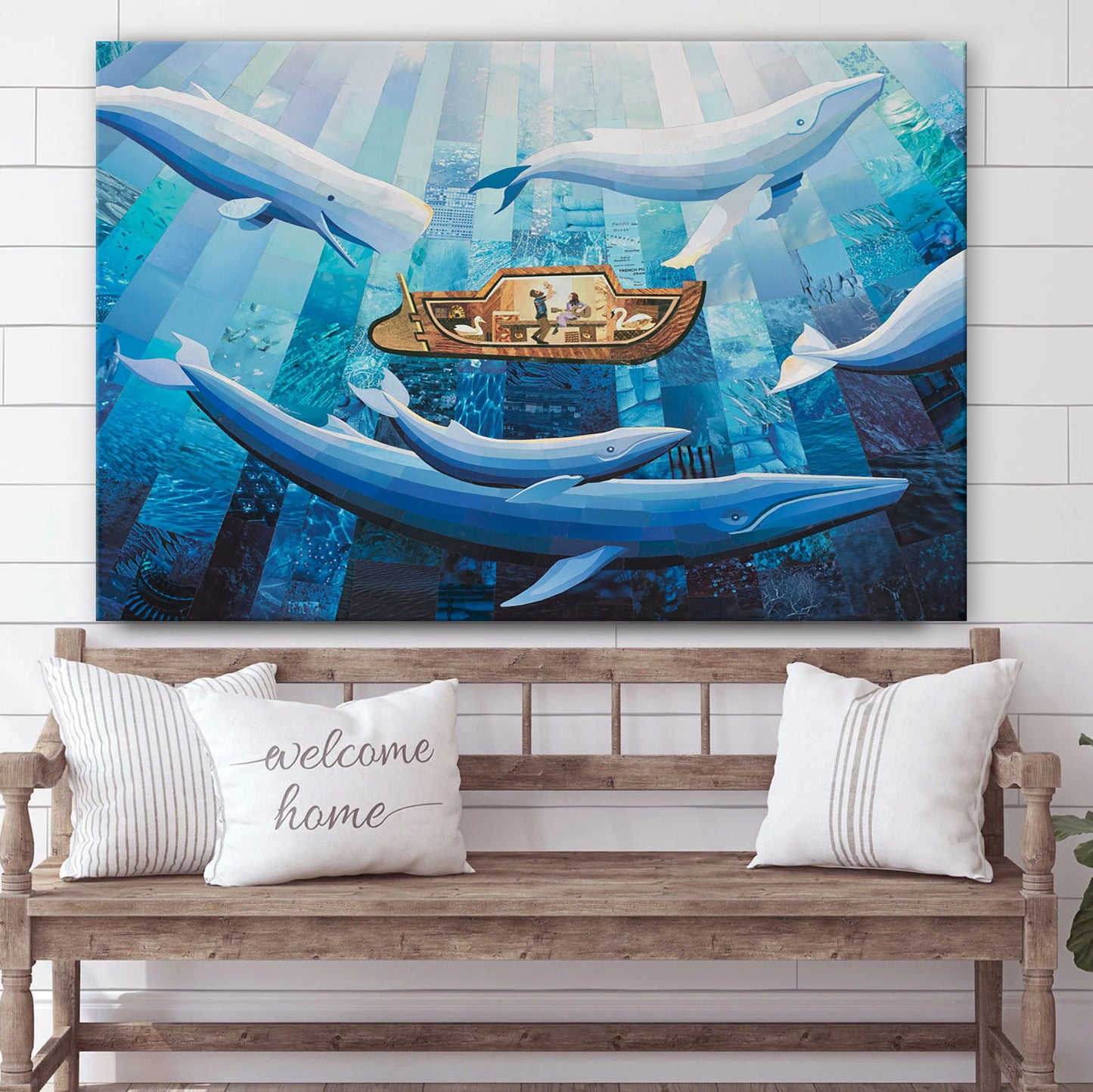 Baby On Board  Canvas Pictures - Jesus Christ Canvas - Christian Wall Art