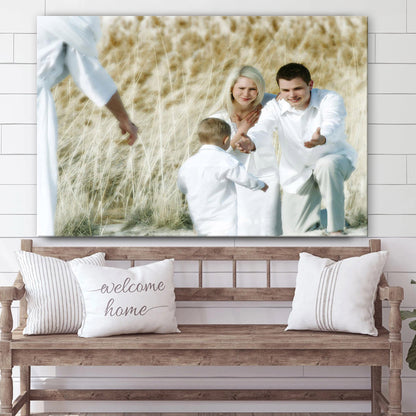 Back Into Our Arms Canvas Wall Art - Christian Wall Decor