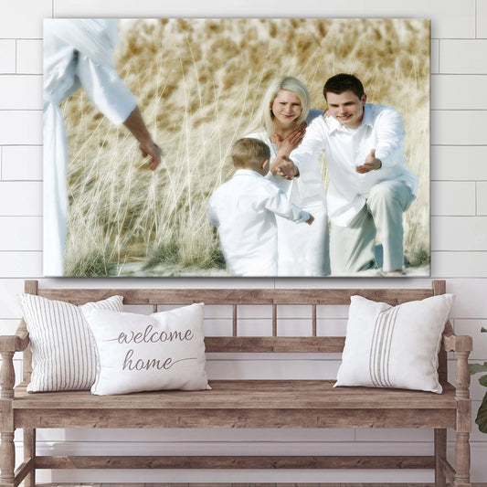 Back Into Our Arms Canvas Wall Art - Christian Wall Decor