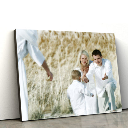 Back Into Our Arms Canvas Wall Art - Christian Wall Decor
