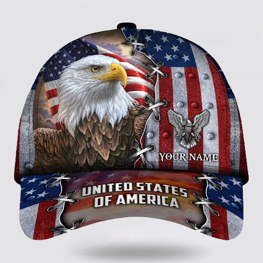 Bald Eagle United States Of America Baseball Cap - Christian Hats for Men and Women