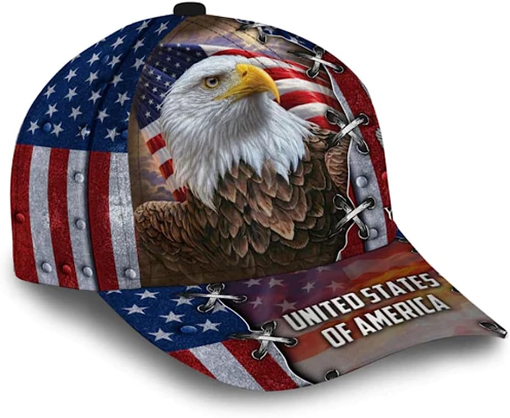 Bald Eagle United States Of America Baseball Cap - Christian Hats for Men and Women