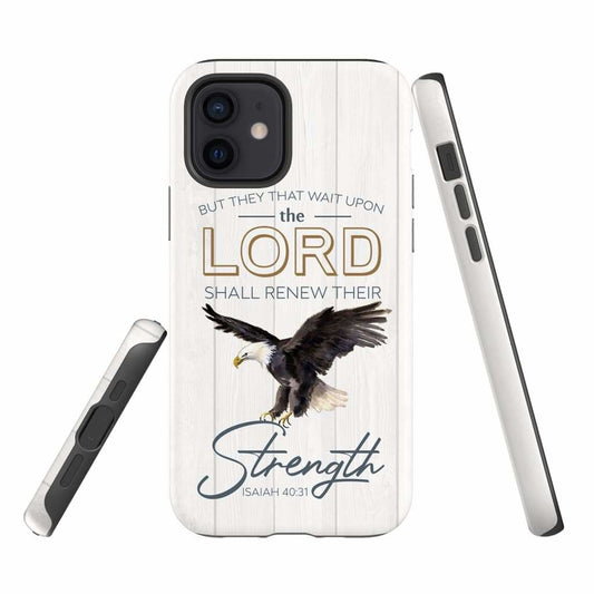 Bald Eagles - They That Wait Upon The Lord Isaiah 4031 Kjv Bible Verse Phone Case - Bible Verse Phone Cases Samsung