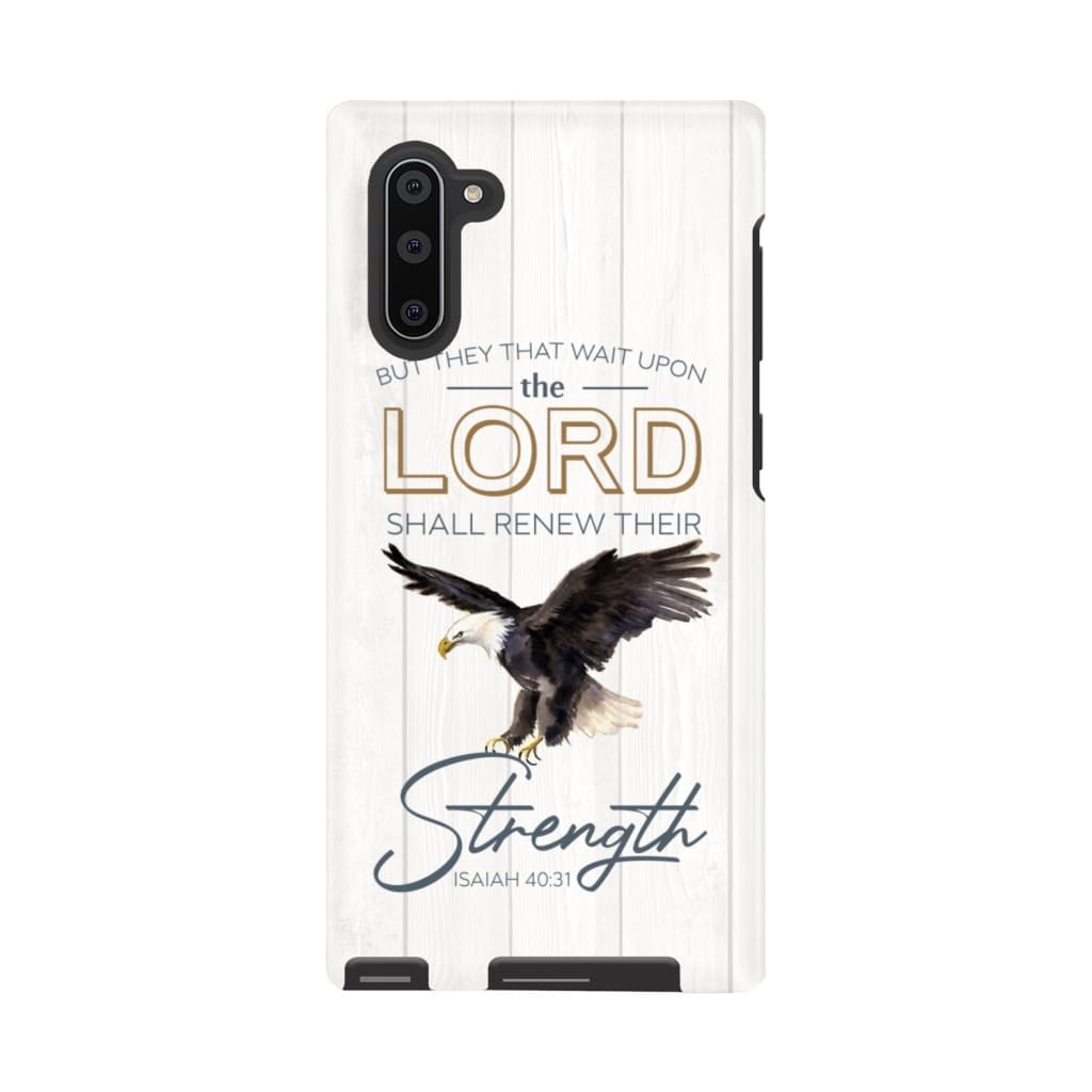 Bald Eagles - They That Wait Upon The Lord Isaiah 4031 Kjv Bible Verse Phone Case - Bible Verse Phone Cases Samsung