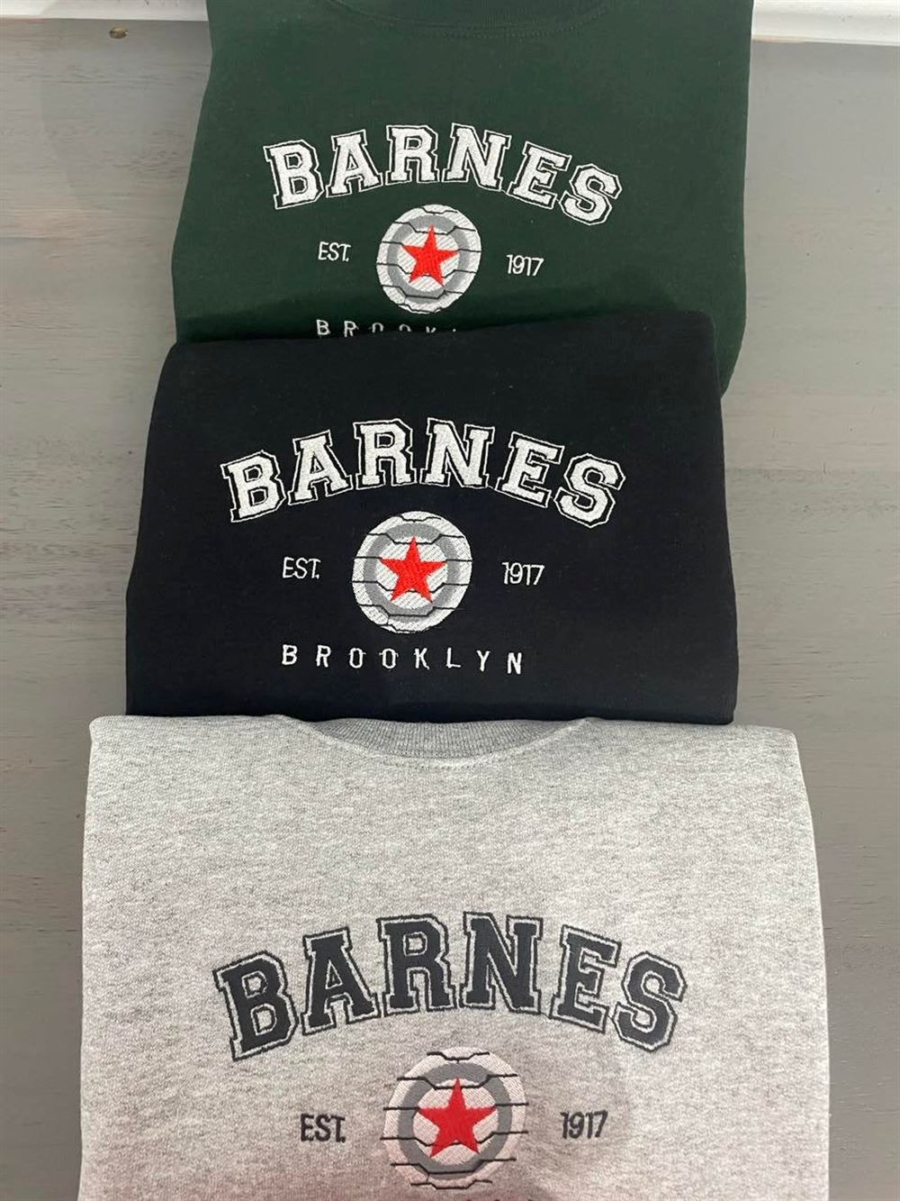 Barnes 1917 Embroidered Sweatshirt, Women's Embroidered Sweatshirts