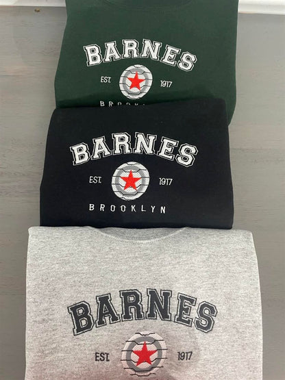 Barnes 1917 Embroidered Sweatshirt, Women's Embroidered Sweatshirts