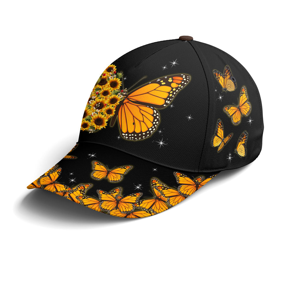 Baseball Cap For Butterflies Lovers Monarch Butterfly Design