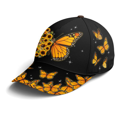Baseball Cap For Butterflies Lovers Monarch Butterfly Design