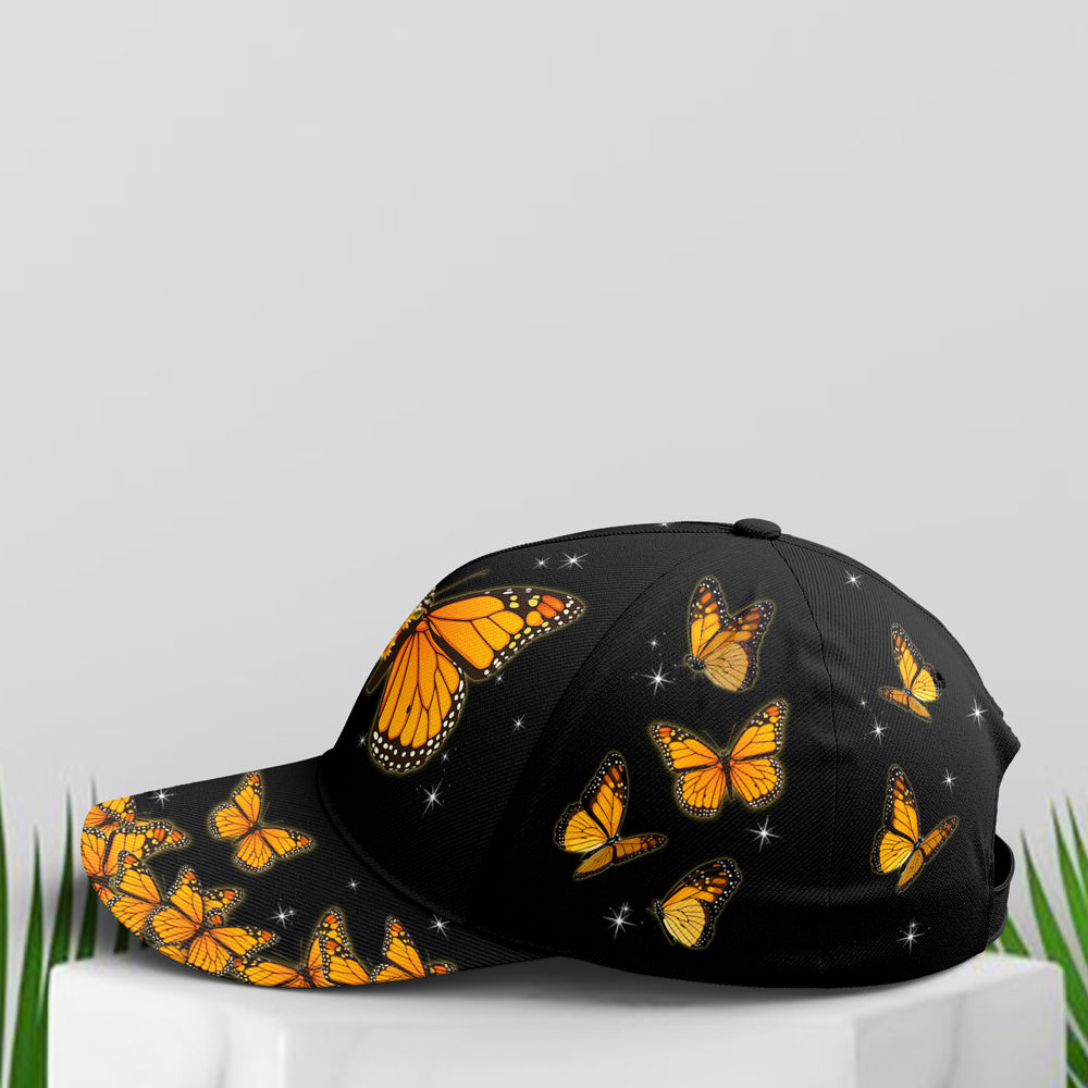 Baseball Cap For Butterflies Lovers Monarch Butterfly Design