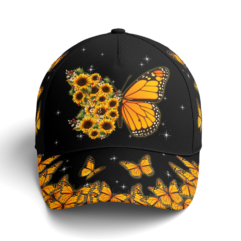 Baseball Cap For Butterflies Lovers Monarch Butterfly Design