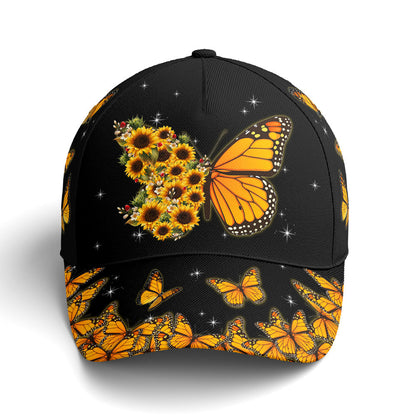Baseball Cap For Butterflies Lovers Monarch Butterfly Design