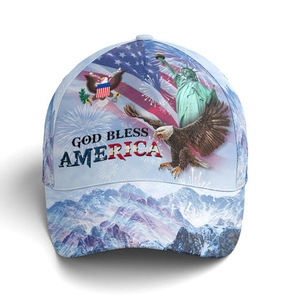 Baseball Cap For Eagle And US Flag Lovers
