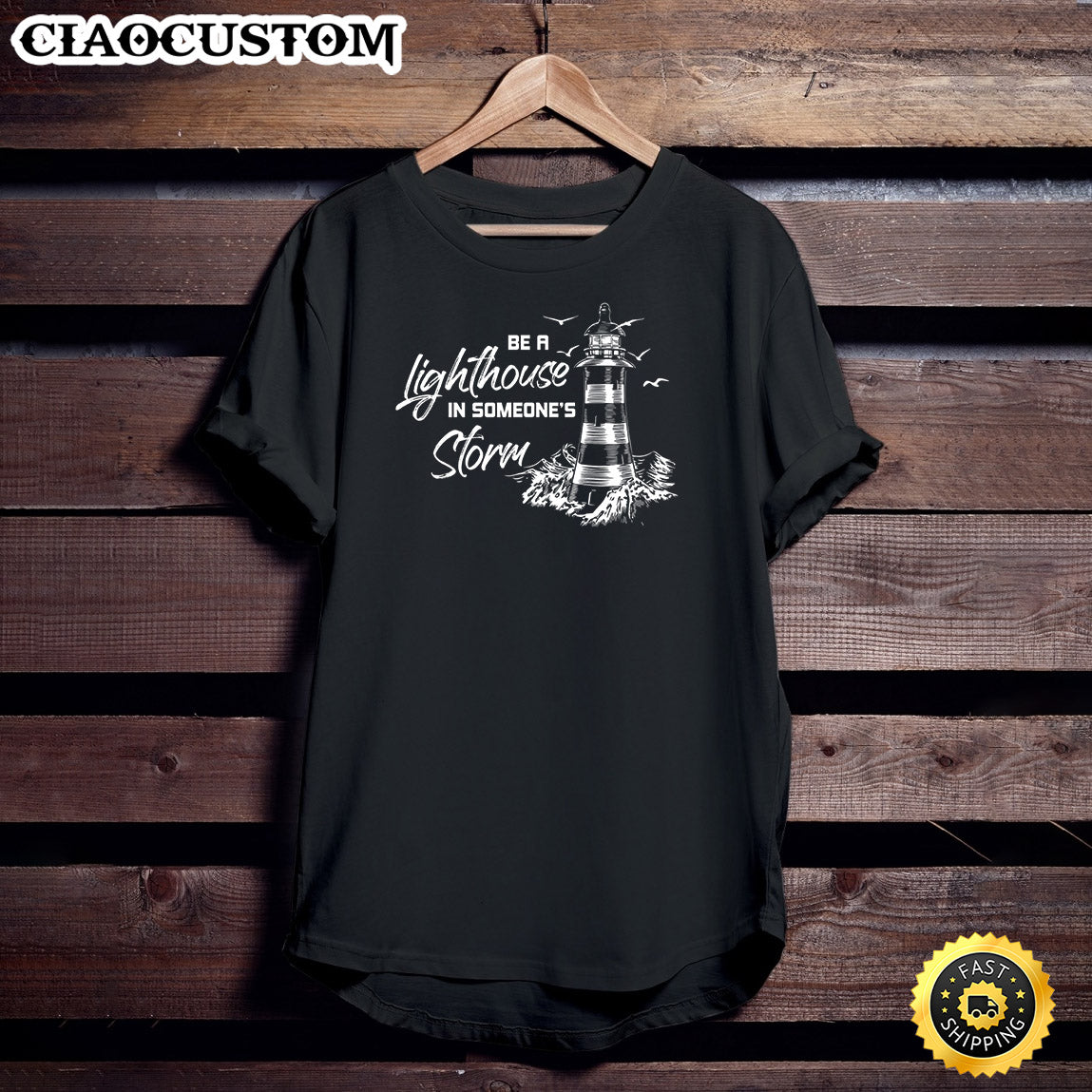 Be A Lighthouse In Someone's Storm Funny Christian Premium T-Shirt - Christian Shirt