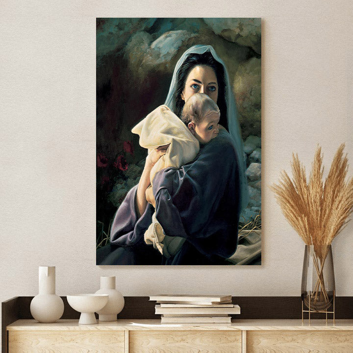 Be It Unto Me Portrait Canvas Wall Art - Christmas Gift