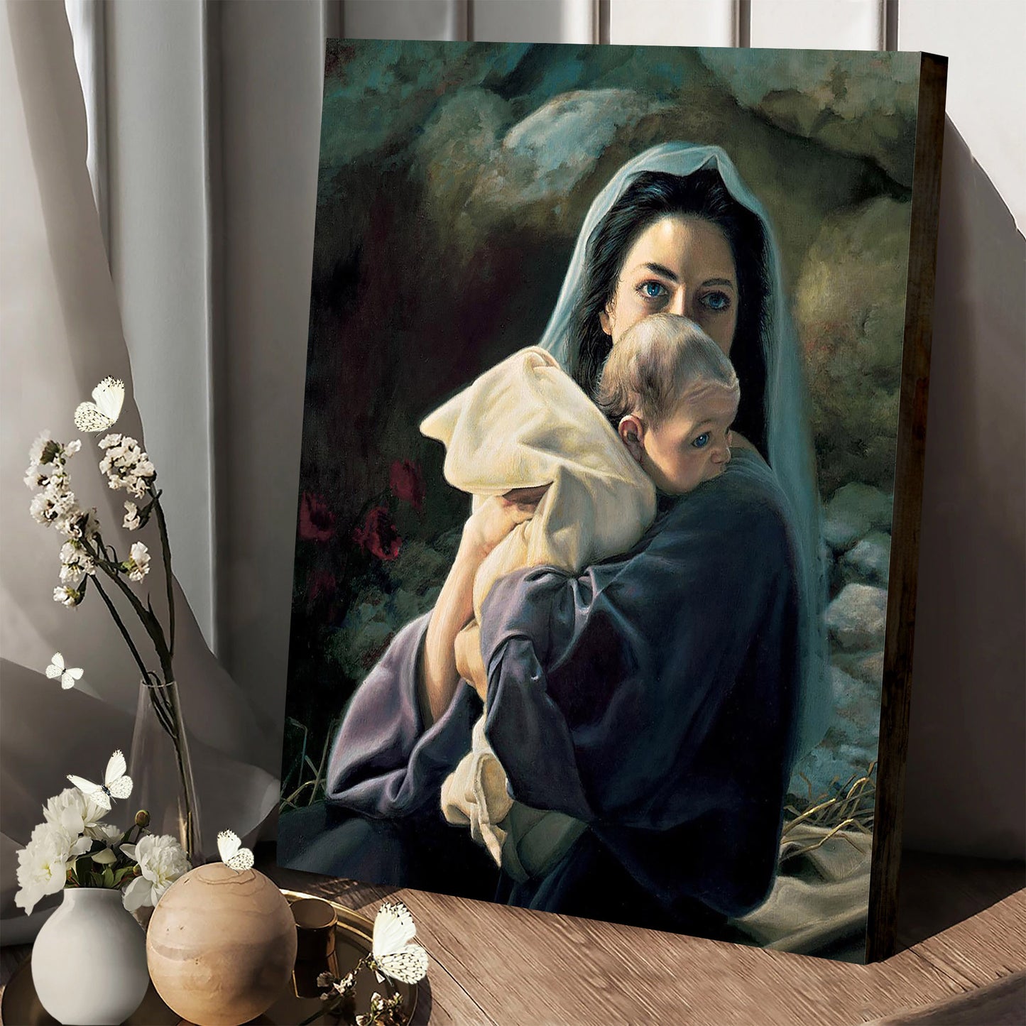 Be It Unto Me Portrait Canvas Wall Art - Christmas Gift