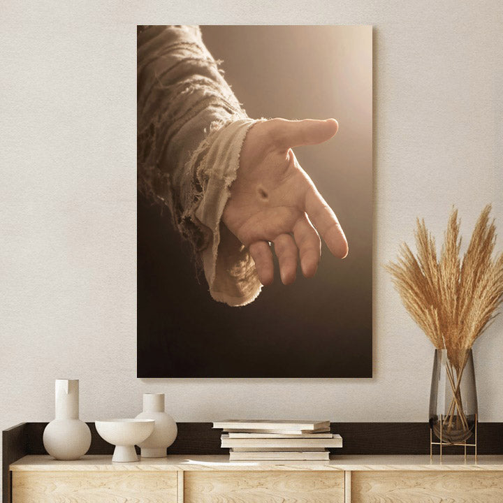 Be Still Canvas Wall Art - The Hand Of God Canvas Prints