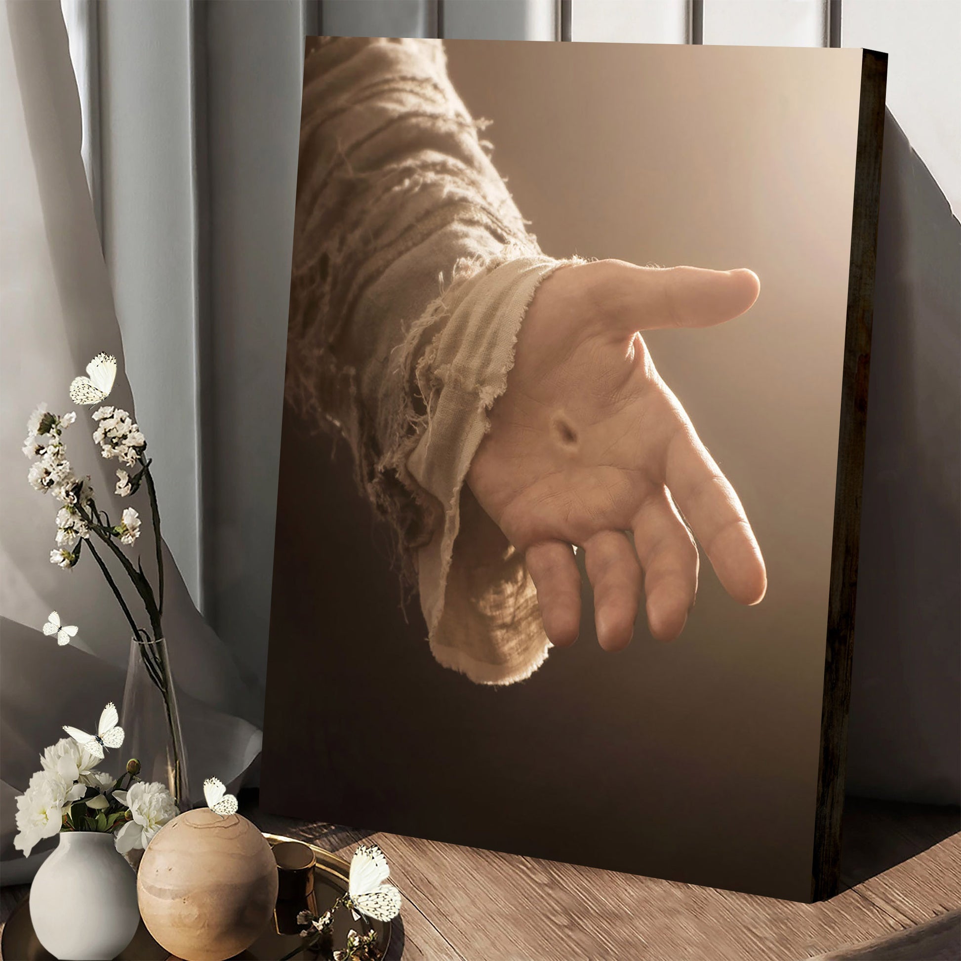 Be Still Canvas Wall Art - The Hand Of God Canvas Prints