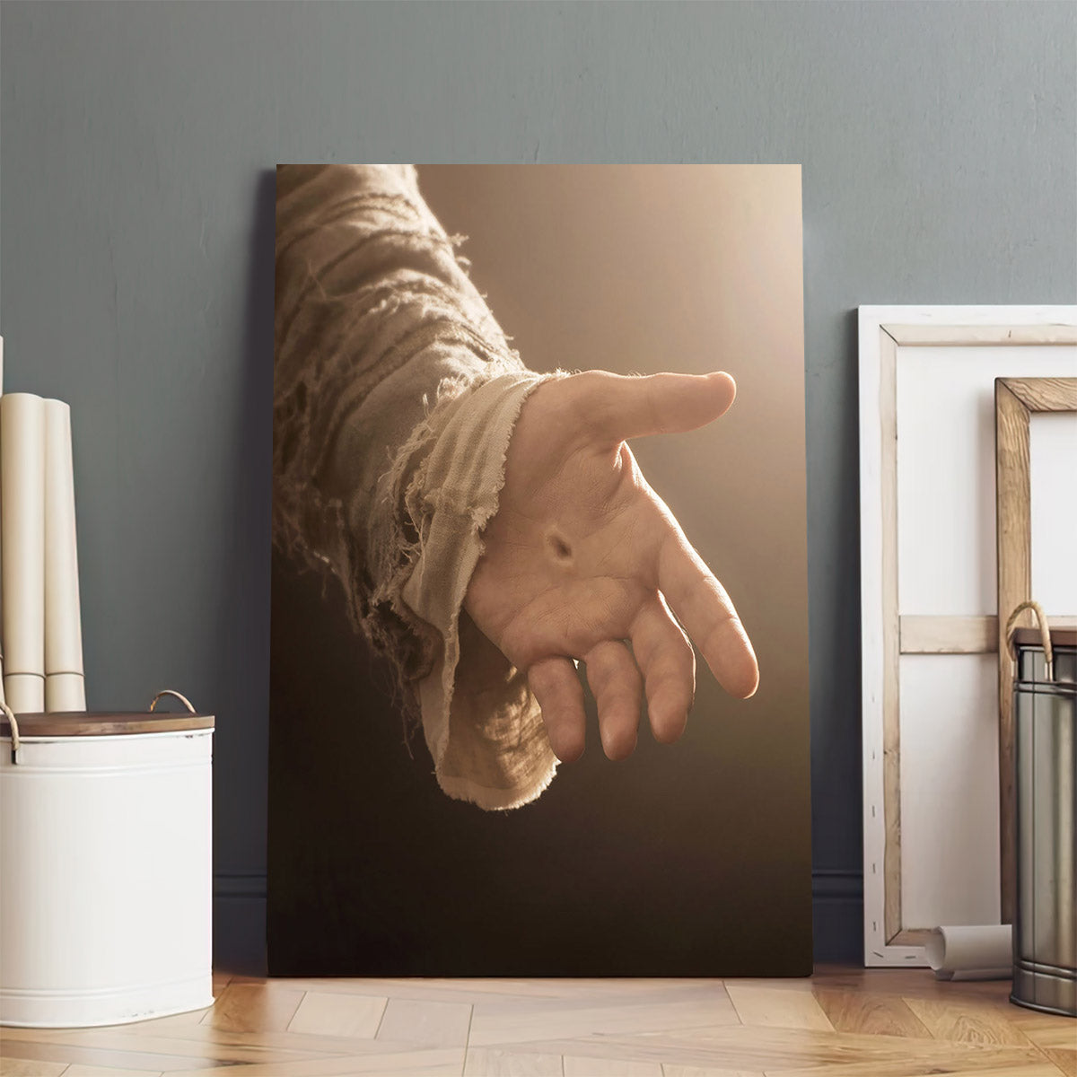 Be Still Canvas Wall Art - The Hand Of God Canvas Prints