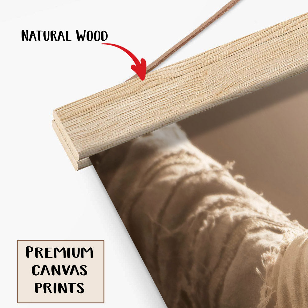 Be Still - The Hand Of God Hanging Canvas - Religious Canvas