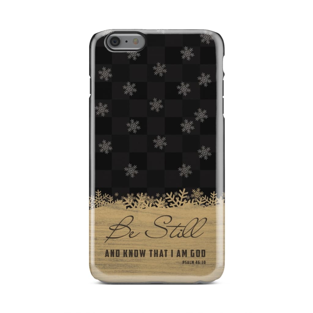 Be Still And Know That I Am God - Black Buffalo Plaid - Christmas Phone Case - Bible Verse Phone Cases Samsung