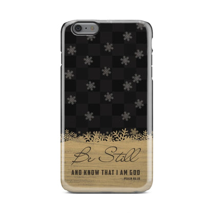 Be Still And Know That I Am God - Black Buffalo Plaid - Christmas Phone Case - Bible Verse Phone Cases Samsung