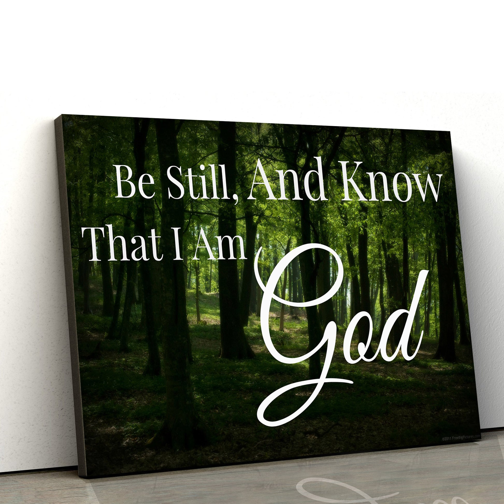 Be Still And Know That I Am God - Jesus Canvas Wall Art - Christian Wall Art