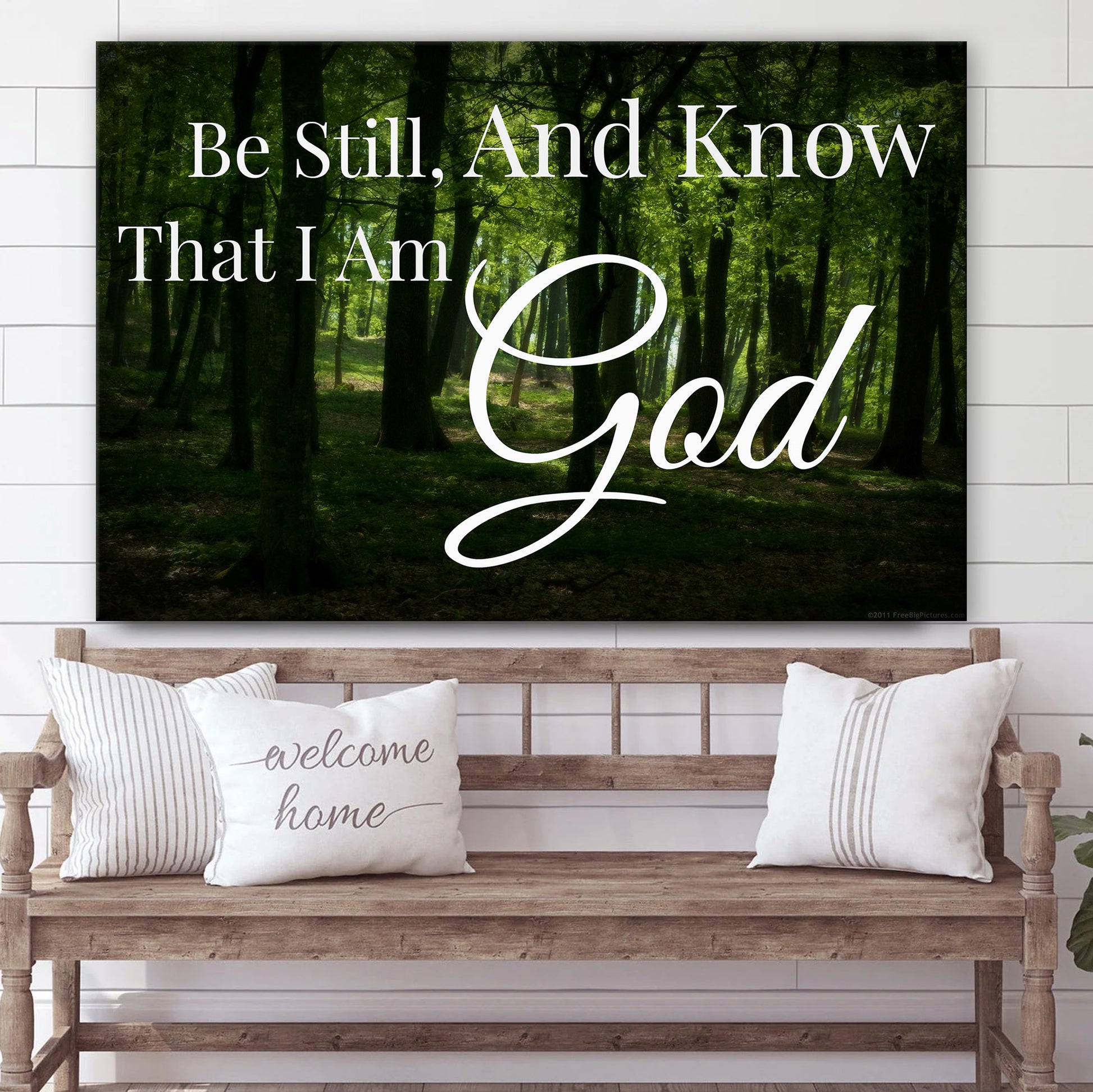 Be Still And Know That I Am God - Jesus Canvas Wall Art - Christian Wall Art