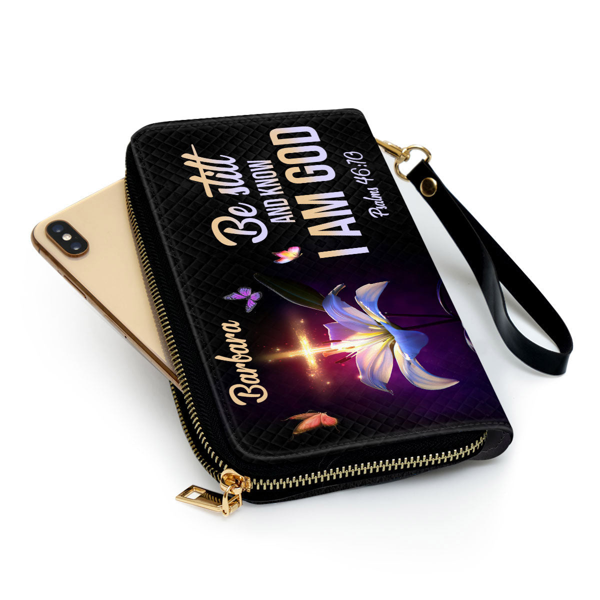 Be Still And Know That I Am God - Meaningful Personalized Clutch Purse - Women Clutch Purse