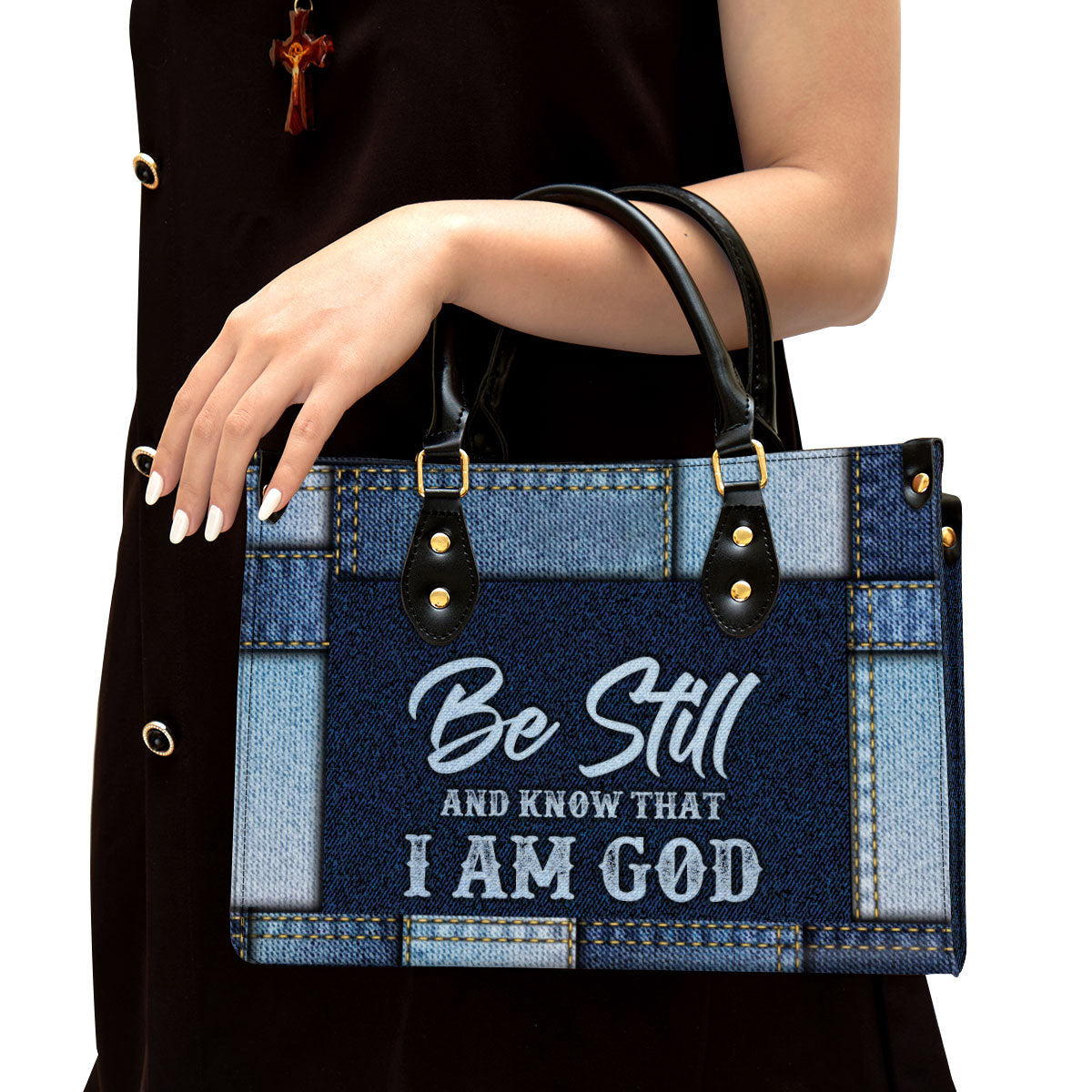 Be Still And Know That I Am God Christian Leather Handbag - Religious Gifts For Women