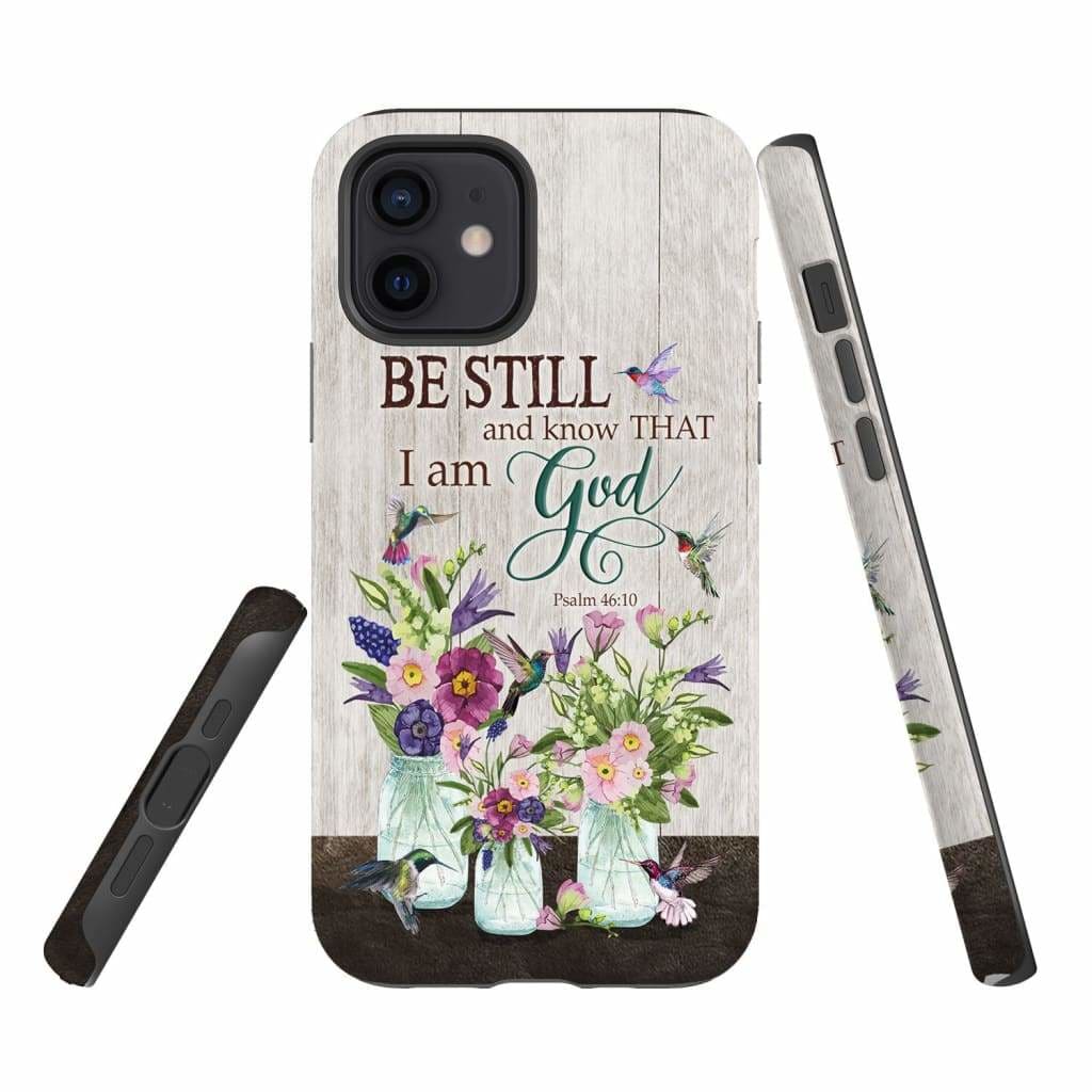 Be Still And Know That I Am God Hummihumngbird Wildflower Phone Case - Bible Verse Phone Cases Samsung