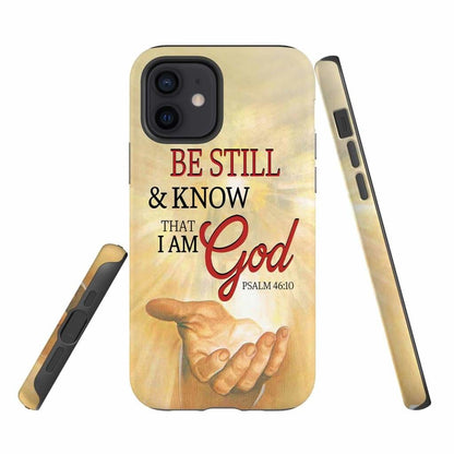 Be Still And Know That I Am God Phone Case - Jesus Hands Phone Case - Bible Verse Phone Cases Samsung