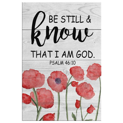 Be Still And Know That I Am God Psalm 4610 Bible Verse Canvas Art - Bible Verse Canvas - Scripture Wall Art