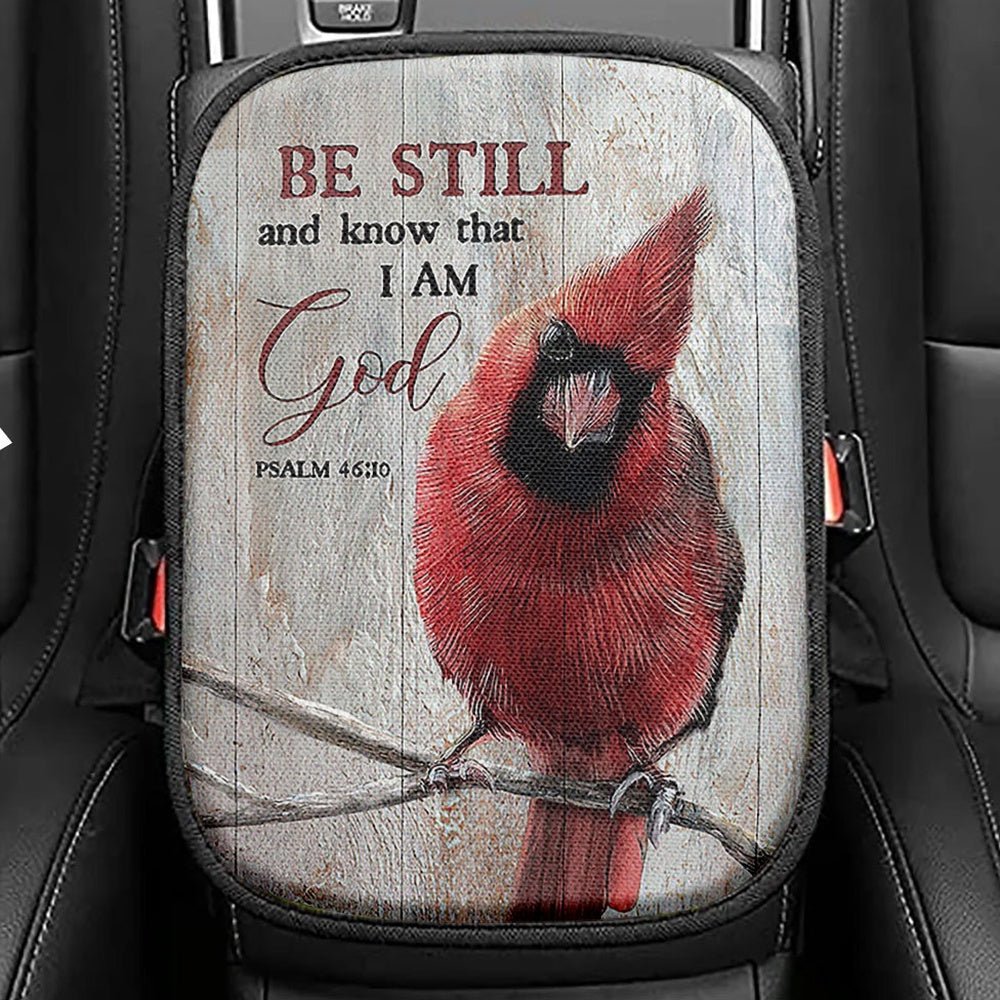 Be Still And Know That I Am God Seat Box Cover, Lion Of Judah Butterfly Car Center Console Cover, Christian Car Interior Accessories