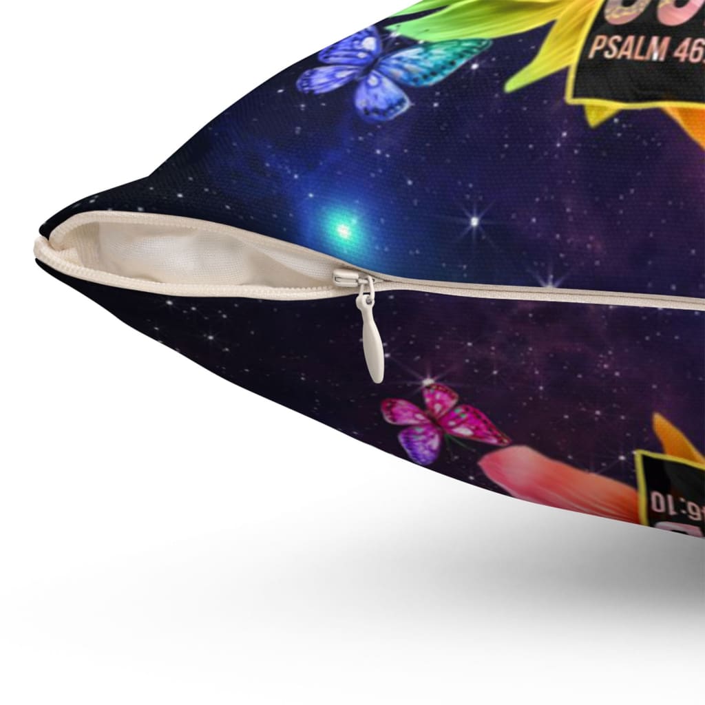 Be Still And Know That I Am God Throw Pillow, Christian Pillows