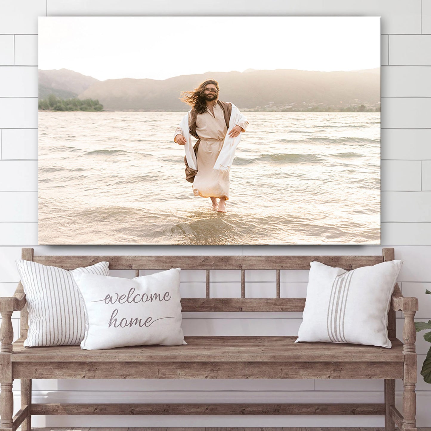 Be Still Canvas Wall Art - Jesus Picture - Christian Wall Decor