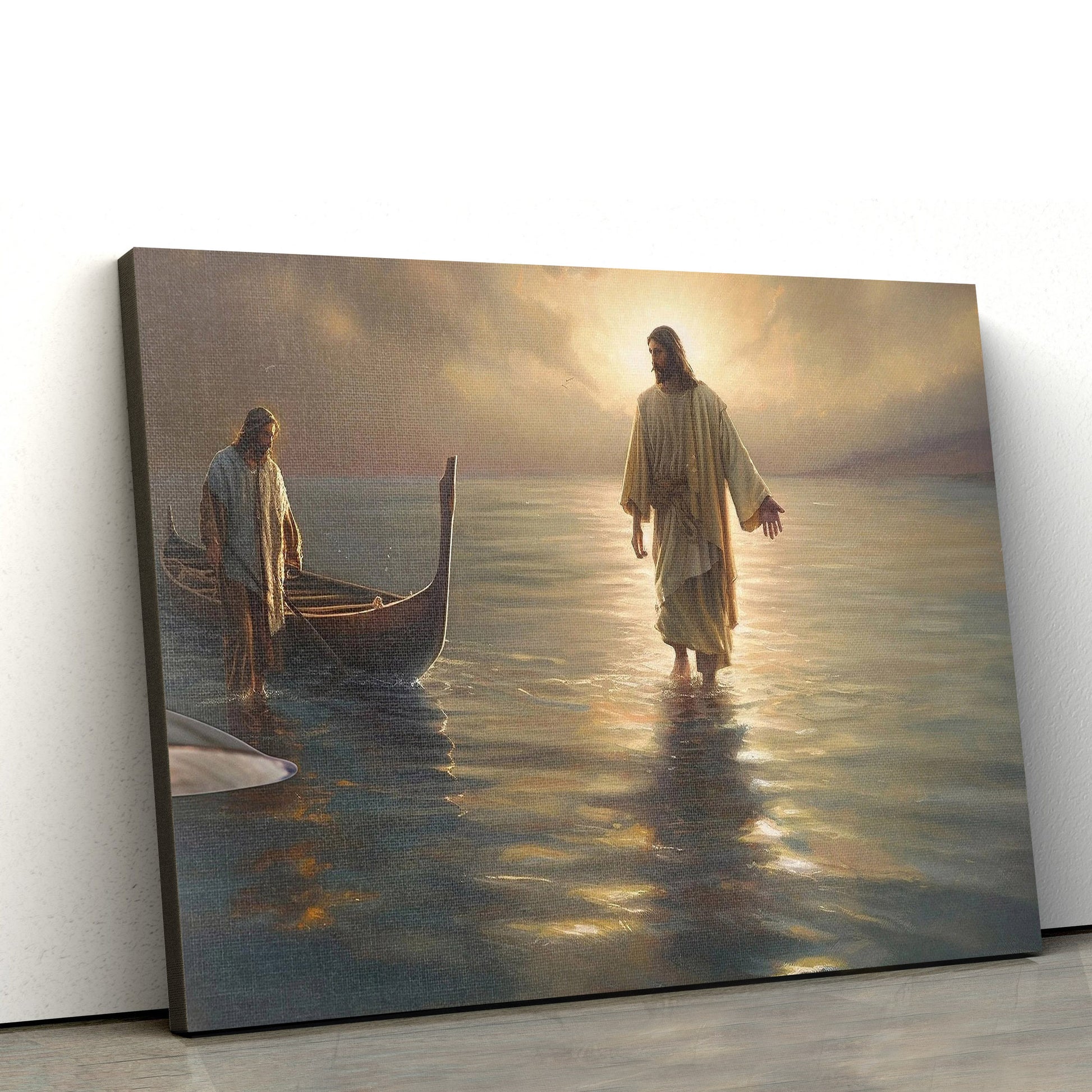 Be Still My Soul Jesus Walking On Water Christian Wall - Canvas Pictures - Jesus Canvas Art - Christian Wall Art