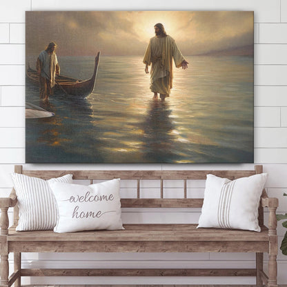 Be Still My Soul Jesus Walking On Water Christian Wall - Canvas Pictures - Jesus Canvas Art - Christian Wall Art