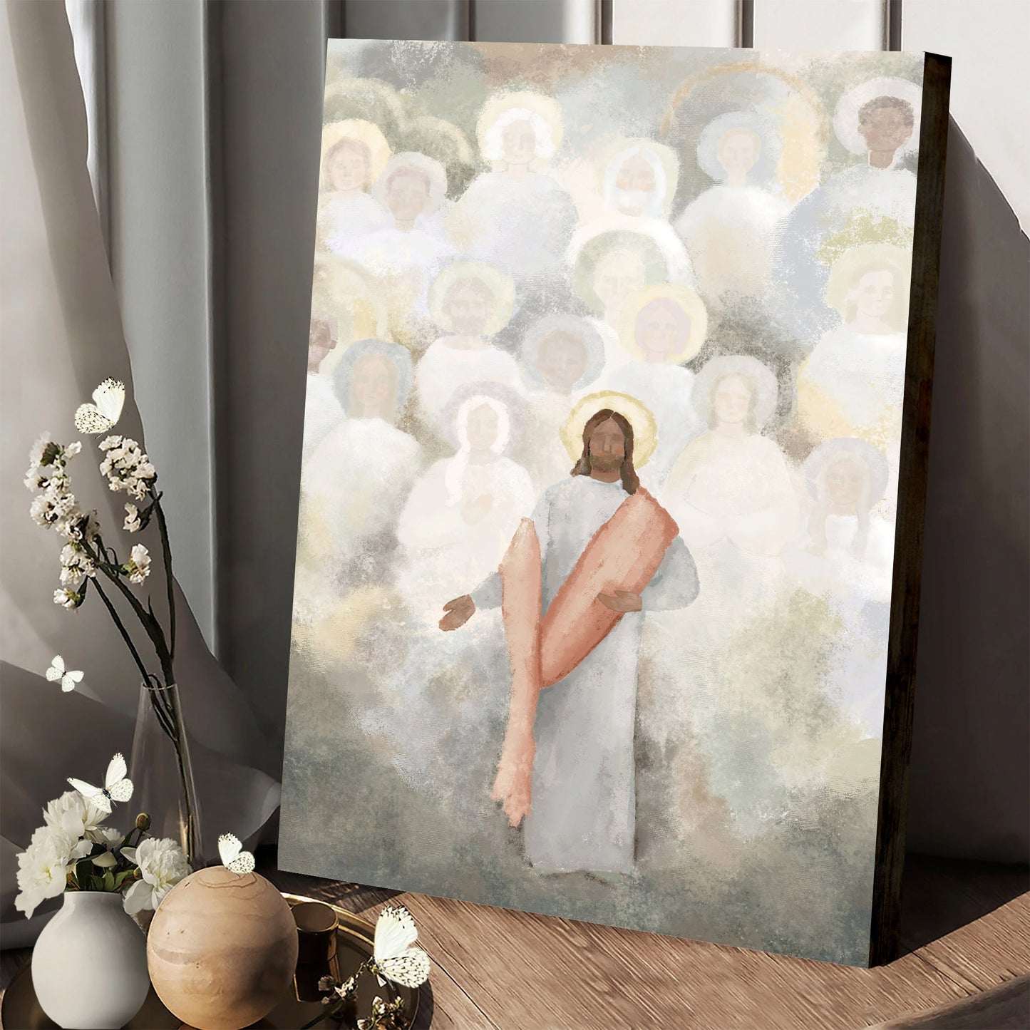 Be Still My Soul Jesus Walking on Water Fourth Watch God Wall Art Canvas - Christian Art Gift