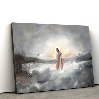 Be Still My Soul Jesus Walking on Water Wall Art - Religious Posters