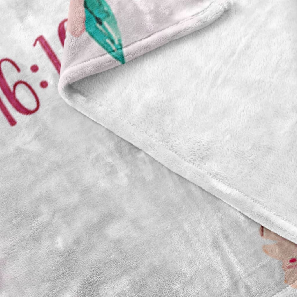 Be Still Psalm 4610 Niv Fleece Blanket - Christian Blanket - Bible Verse Blanket