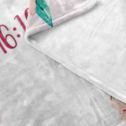 Be Still Psalm 4610 Niv Fleece Blanket - Christian Blanket - Bible Verse Blanket