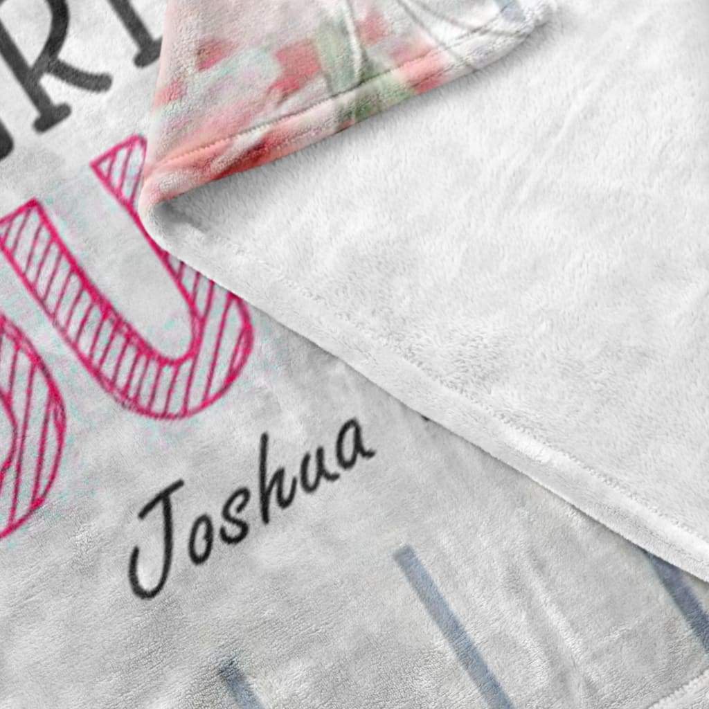 Be Strong And Courageous Joshua 19 Fleece Blanket - Christian Blanket - Bible Verse Blanket