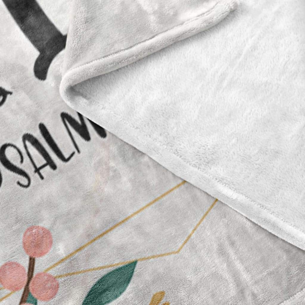 Be Strong And Take Heart Psalm 3124 Fleece Blanket - Christian Blanket - Bible Verse Blanket